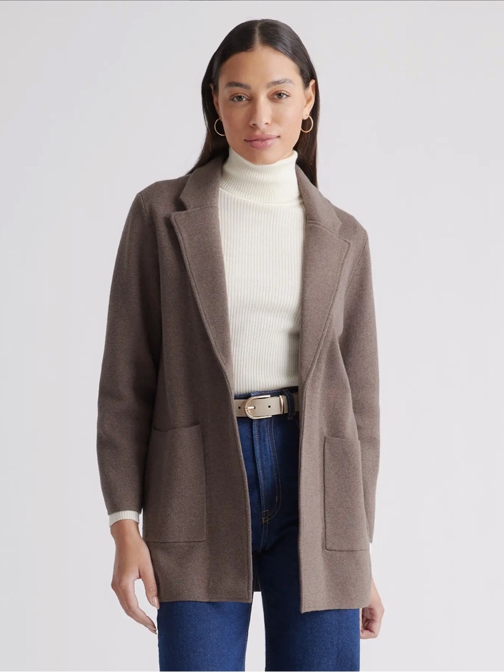 Quince 100% Organic Cotton Knit Blazer
